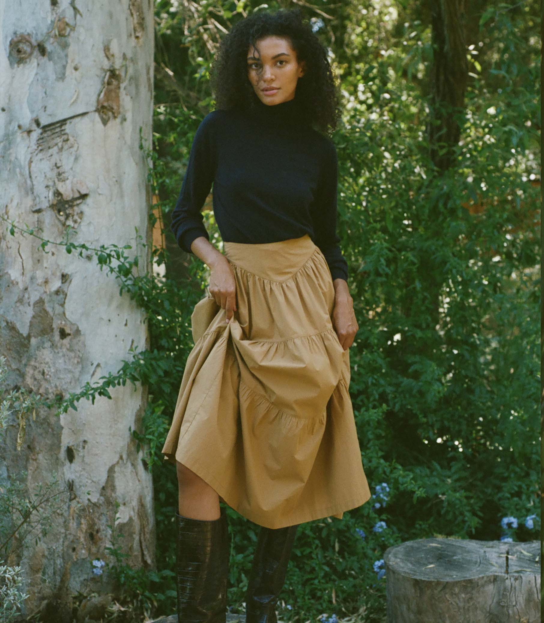 Sanremo Skirt - Coriander | DÔEN | DOEN