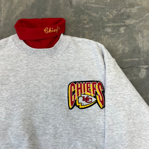 Size Large / Vintage 90s Kansas City Chiefs Football Crewneck - Etsy | Etsy (US)