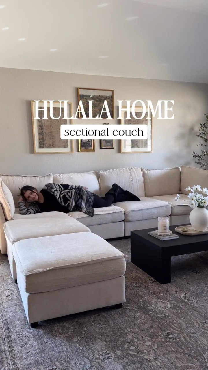 ✨ Living Room Upgrade ✨
🖤 Comment ‘Shop’ for links in your DMs.

Serving luxury, comfort, and no productivity! 😉😉

We are loving our new 128” Oversized Sofa from @hulala_home ! ♥️⭐️🫶🏼
It’s sooo soft, with hidden storage, easily rearrangeable sections, and removable fabric covers for easy cleaning! 🤌🏼🤌🏼

🛒 Product Details—
- Harmetrix Oversized Sectional Sofa (4-seater w/ 2 ottomans) 
- Color- Beige
*Discount Code*— AH12

🖤 Shop this post via link in bio under ‘LTK’ 

#hulalahome #sectionalsofa #livingroomupgrade #livingroomdesign #livingroominspo