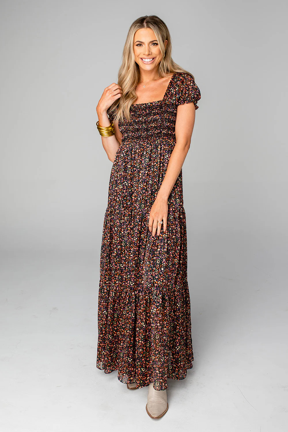 Hattie Smocked Maxi Dress - Whimsy | BuddyLove