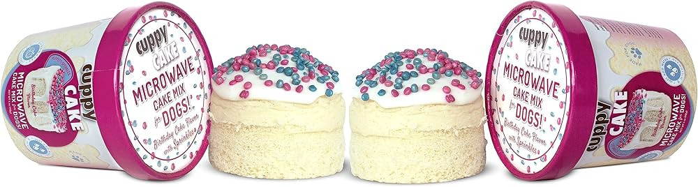 Cuppy Cake Microwave Cake in a Cup for Dogs, Just Add Water and Microwave (Birthday Cake Flavor 2... | Amazon (US)