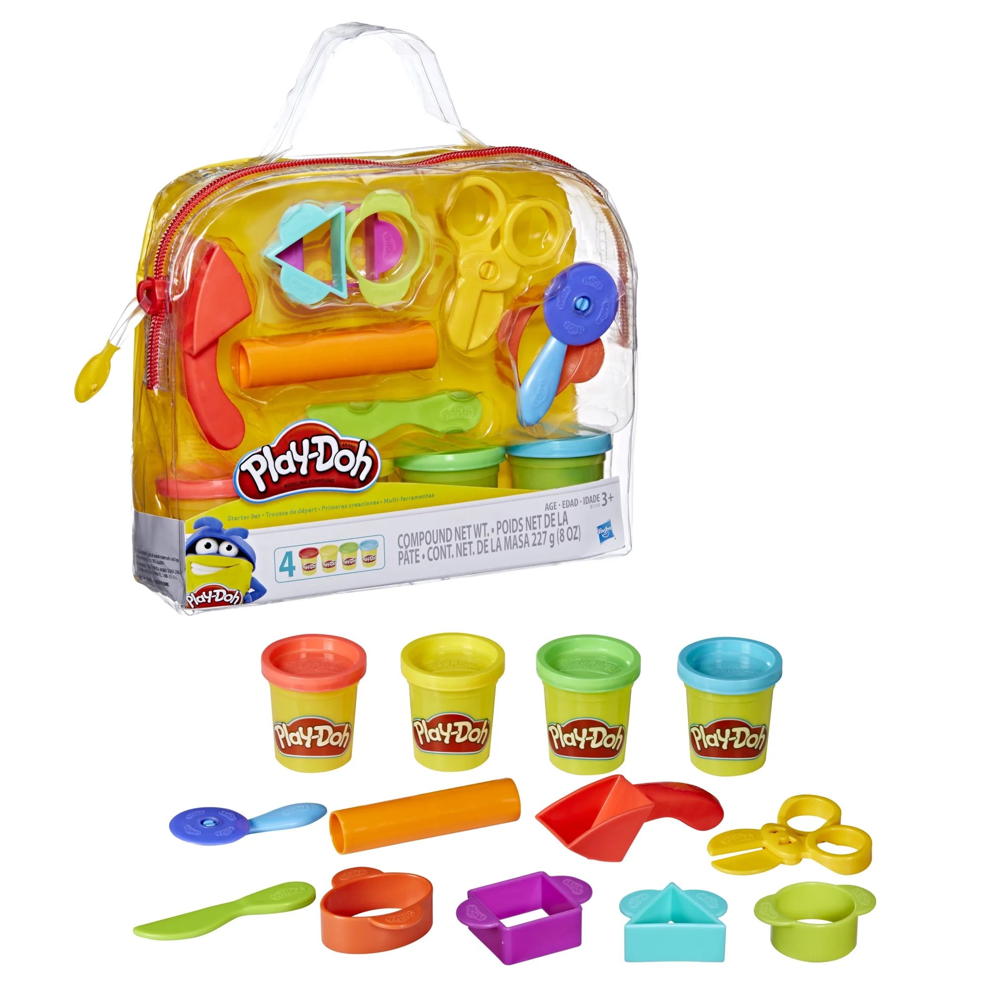Play-Doh Modeling Compound Starter Play Dough Set - 4 Color (4 Piece) | Walmart (US)