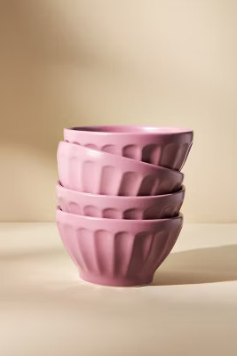 Matte Latte Bowls, Set of 4 | Anthropologie (US)