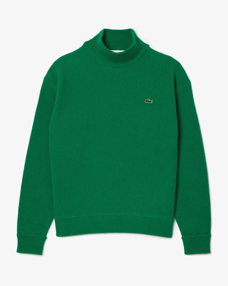 Women's Relaxed Fit Wool High-Neck Sweater | Lacoste (US)