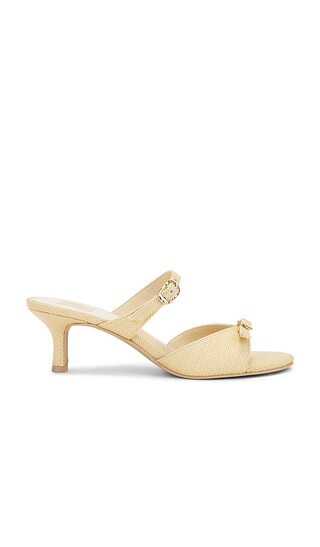 Lorali Heel in Light Natural Raffia | Revolve Clothing (Global)