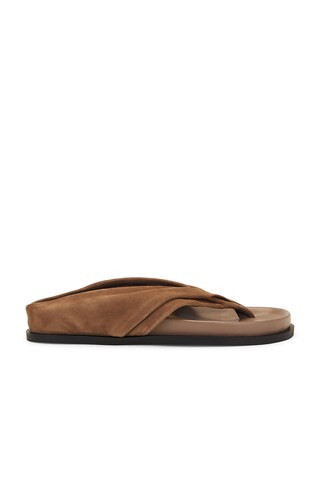 A.EMERY Shaw Sandal in Caribou Suede - Brown. Size 36 (also in 35, 37, 38). | FWRD 