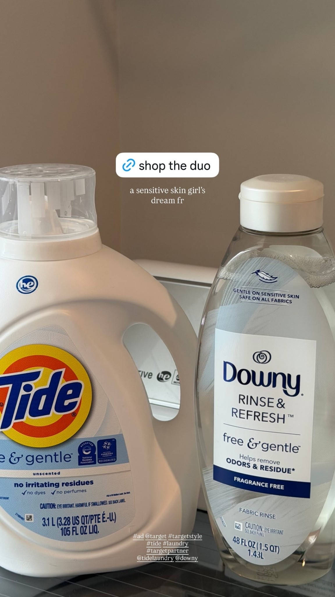 #ad obsessed with this duo 🤍@TideLaundry @Downy you can shop this pair at @Target  @Shop.LTK  #Target
style #Tide #Laundry #Targetpartner #liketkit