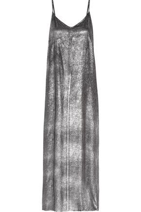 Rta Woman Marlene Silk-lamé Maxi Dress Silver Size 0 | The Outnet US