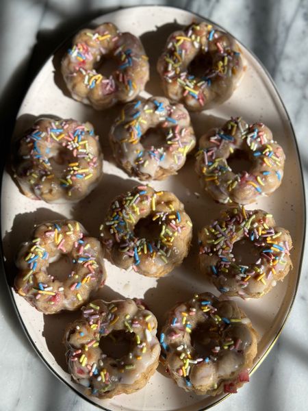 The cutest homemade gluten free vanilla glazed strawberry and banana baked donuts using these silicone donut molds.

#LTKfindsunder50 #LTKSeasonal #LTKhome