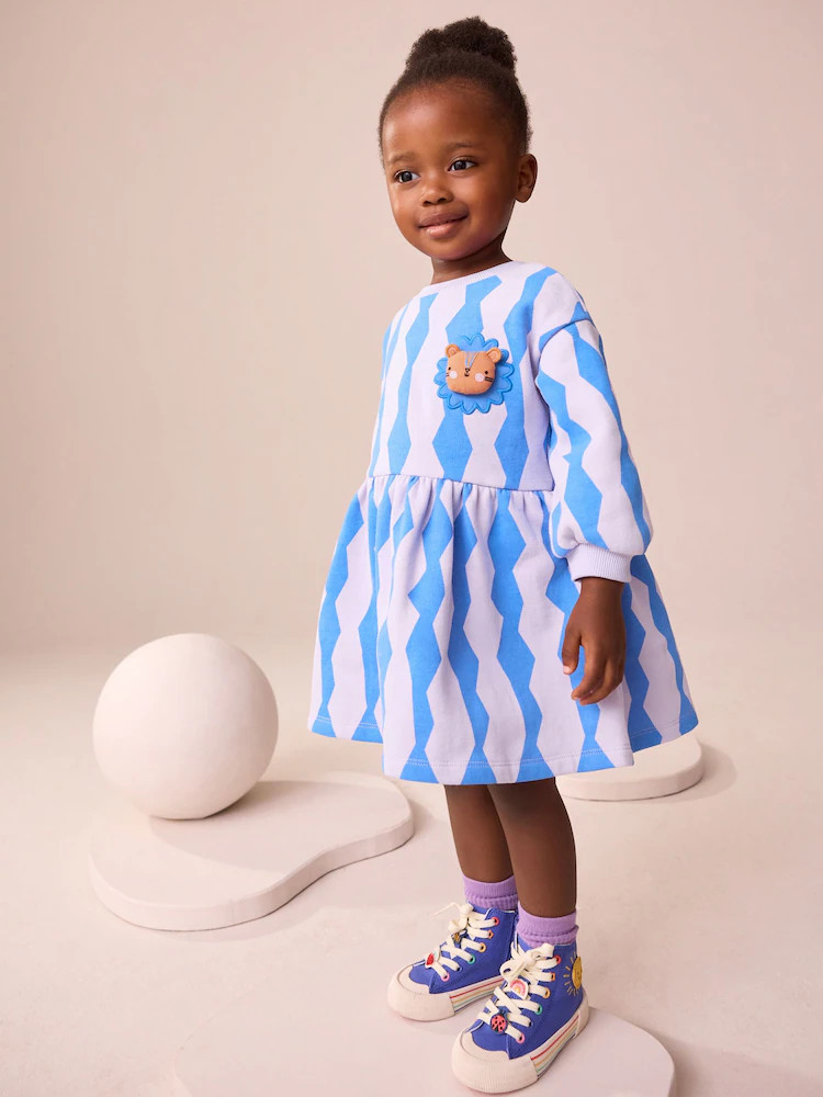 Blue Lion Sweat Dress (3mths-7yrs) | Next US