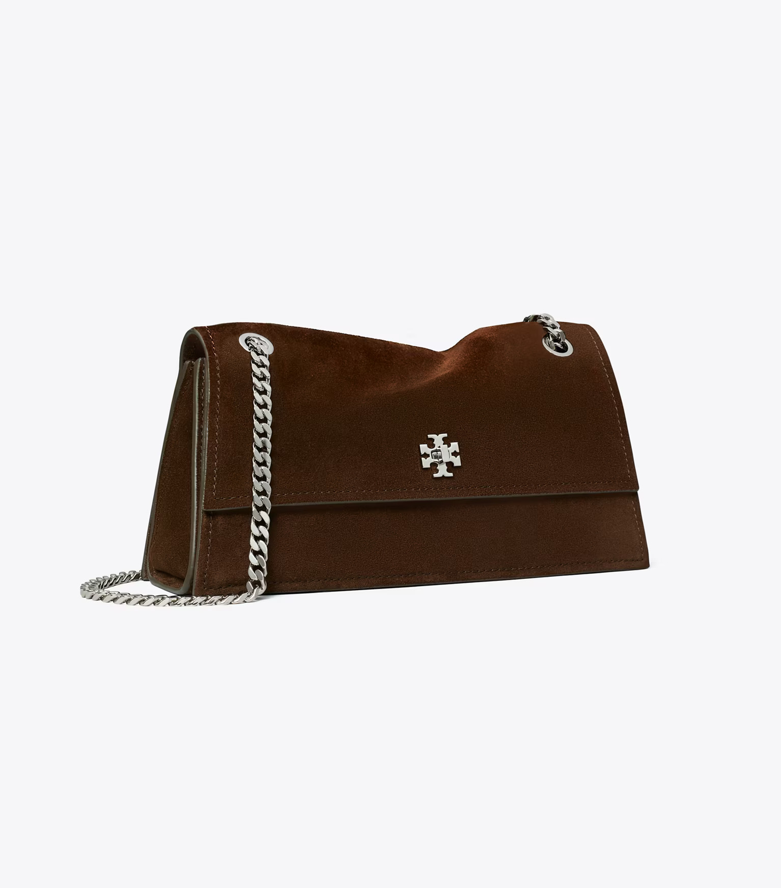 KIRA TURNLOCK SUEDE SHOULDER BAG | Tory Burch (US)