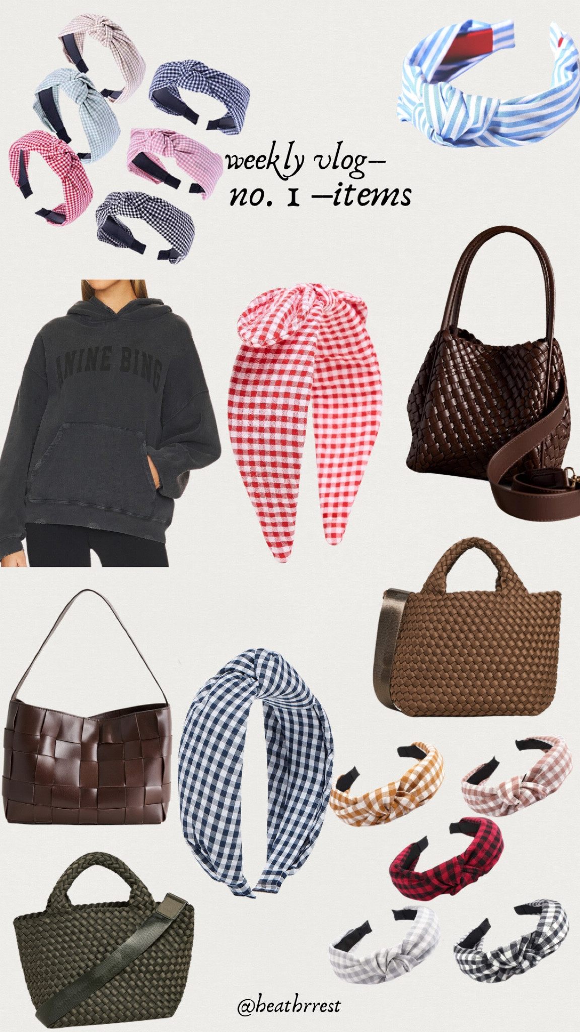 @heathrrest YouTube weekly vlog number 1 items

#LTKTravel