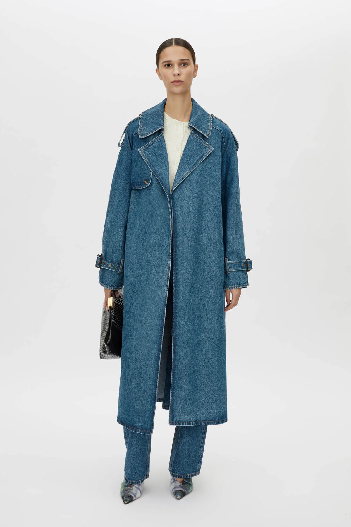 Calyx Denim Coat | CAMILLA AND MARC (ANZ)