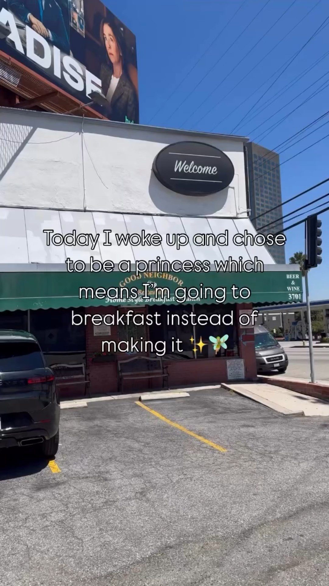 Today I woke up and chose to be a princess which means I’m going to breakfast instead of making it ✨🧚🏼 

#relatable #breakfast #brunch #funny #breakfastspot #pancakes #lifestyle