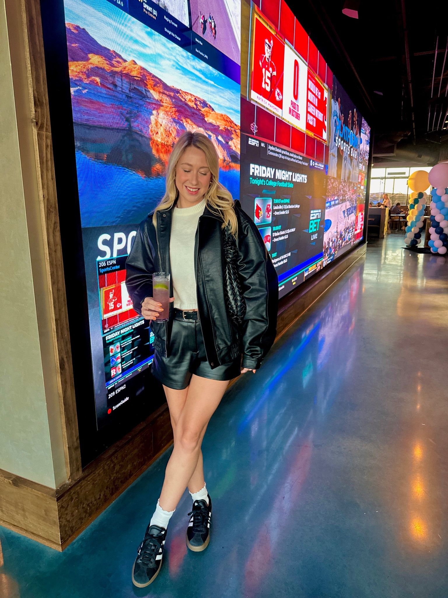 My jacket is 25% off today! It makes this coat now under $100! I paid $111. Hop on this discount while you can. Sizing wise- I’m wearing a small. I tried on extra small and it fit well. I sized up to get the baggy oversized look. I usually wear S sometimes XS so I’d say it runs pretty to true to size. It just depends on whether you want fitted or bigger. #leathercoat #leatherjacket #fallcoat #winterjacket

#LTKFindsUnder100 #LTKSeasonal #LTKSaleAlert