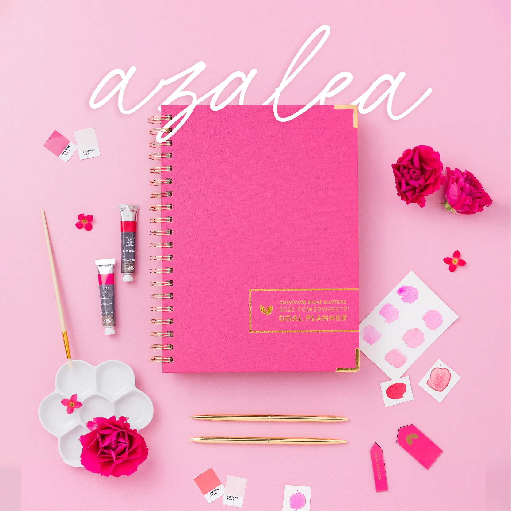 2025 One-Year PowerSheets® Goal Planner | Azalea | Cultivate What Matters