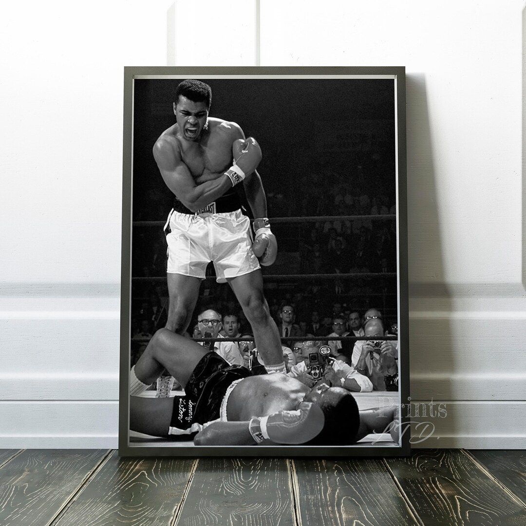 Muhammad Ali Sonny Liston Art Print | 1960s Wall Art, Posters, Pictures, Paintings, Photos and Ho... | Etsy (US)