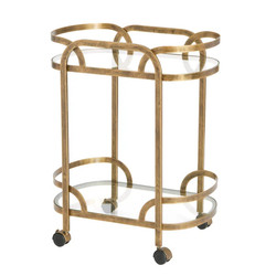 Click for more info about Charissa 23'' Wide Oval Bar Cart