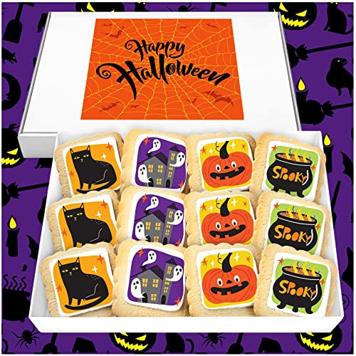 Halloween Cookies 12 Pack Decorated | INDIVIDUALLY WRAPPED Sugar Cookies | Gift Basket Pumpkin Ghosts Scary | Peanut & Nut Free | Amazon (US)