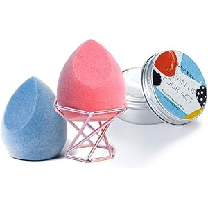 JUNO & Co. Microfiber Velvet & Rosé Sponge, Latex-Free, Dual Layer Technology, Flawless Makeup B... | Amazon (US)