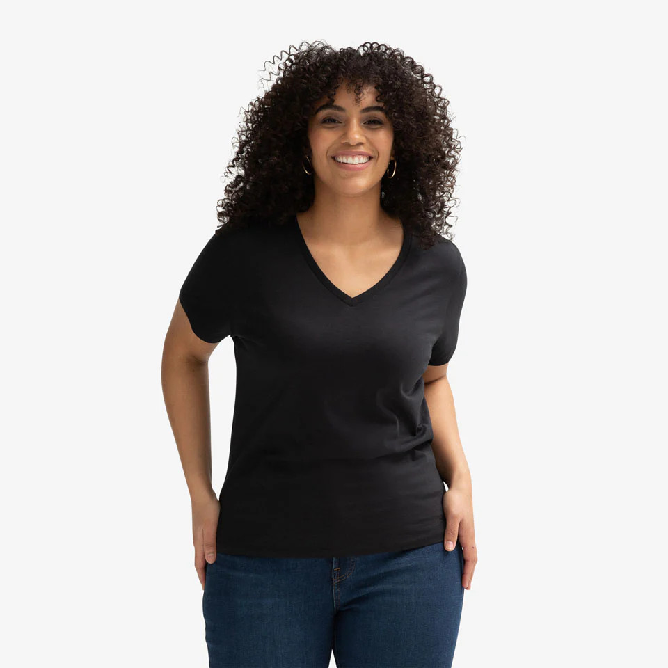 Women's Pima Cotton V-Neck T-Shirt | Bombas