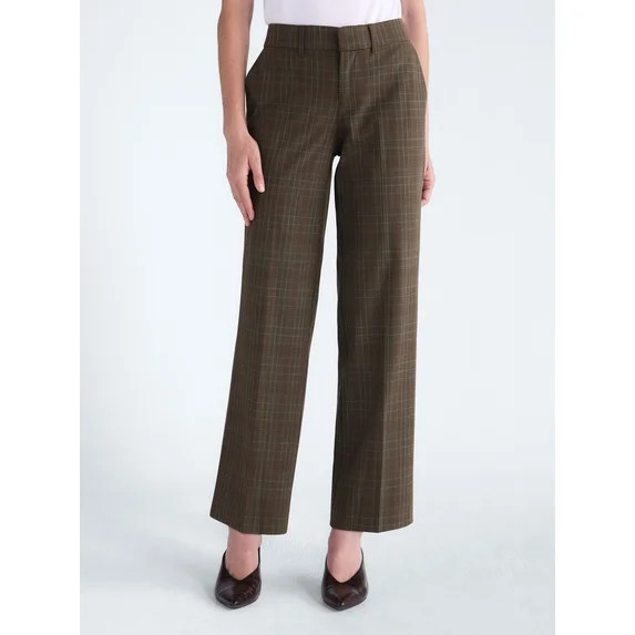 Scoop Women's and Women's Plus Low Rise Crease Trousers, Sizes 0-28W | Walmart (US)