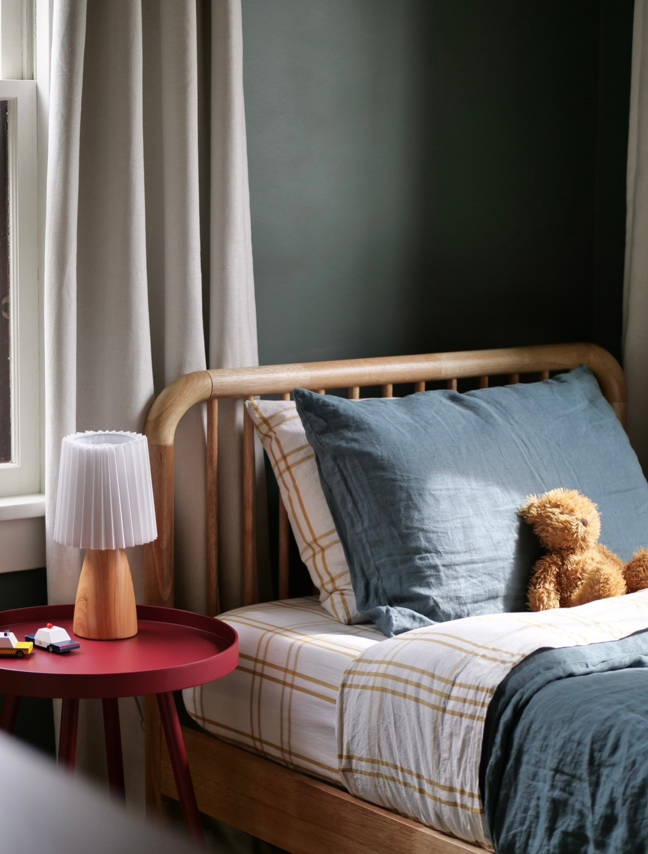 Charming bedroom corner of one of the sweetest little boys I know. 🩵

#LTKKids #LTKHome