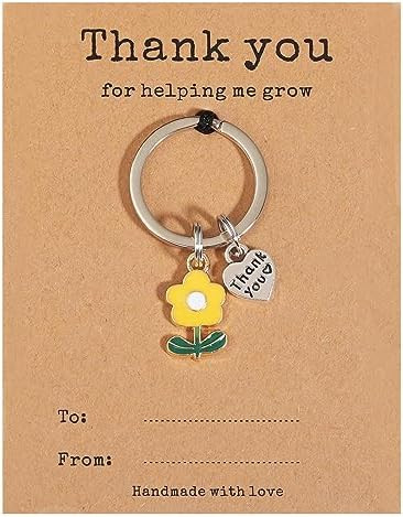 Teacher Appreciation Keychain Gifts in Bulk Teacher Day Christmas Gift Thank You for Helping Me G... | Amazon (US)