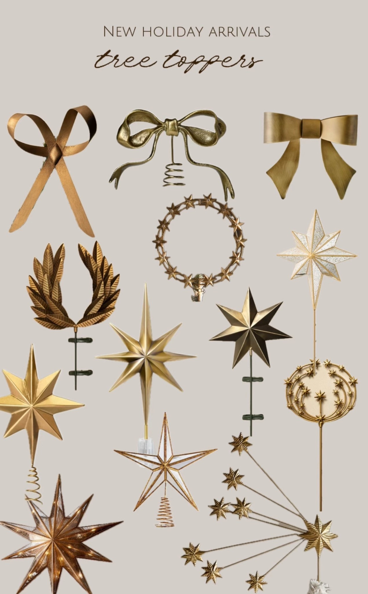 New holiday arrivals | Christmas tree toppers | tree star 

#LTKSeasonal #LTKHome