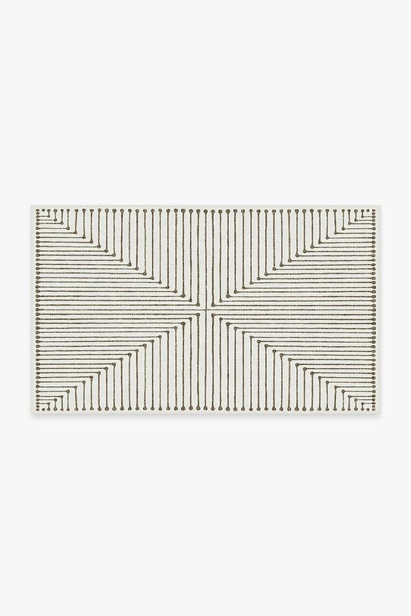 Jonathan Adler Inkdrop Camel & Ivory Rug | Ruggable