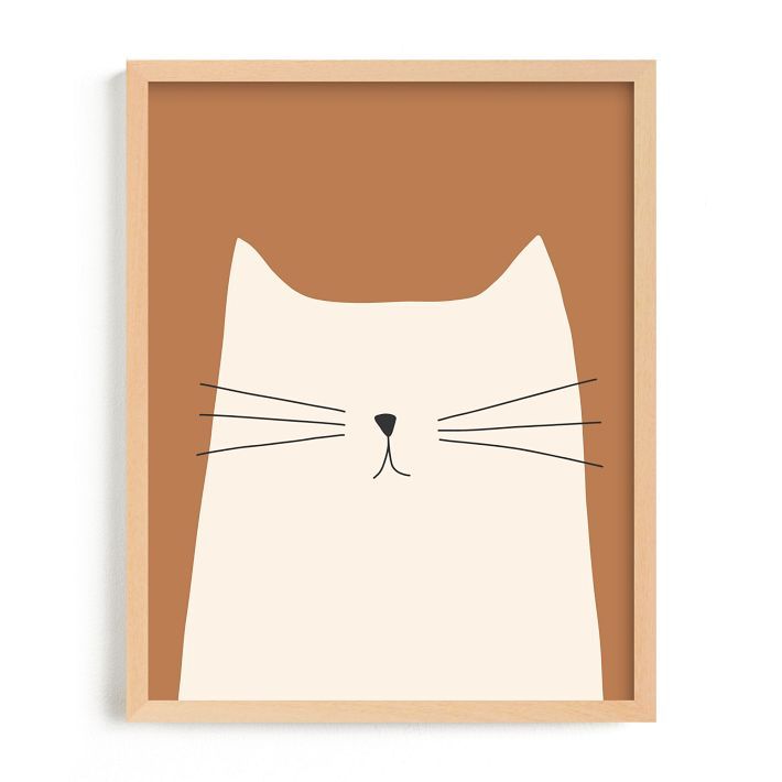 House Cat Framed Wall Art by Minted for West Elm | West Elm (US)