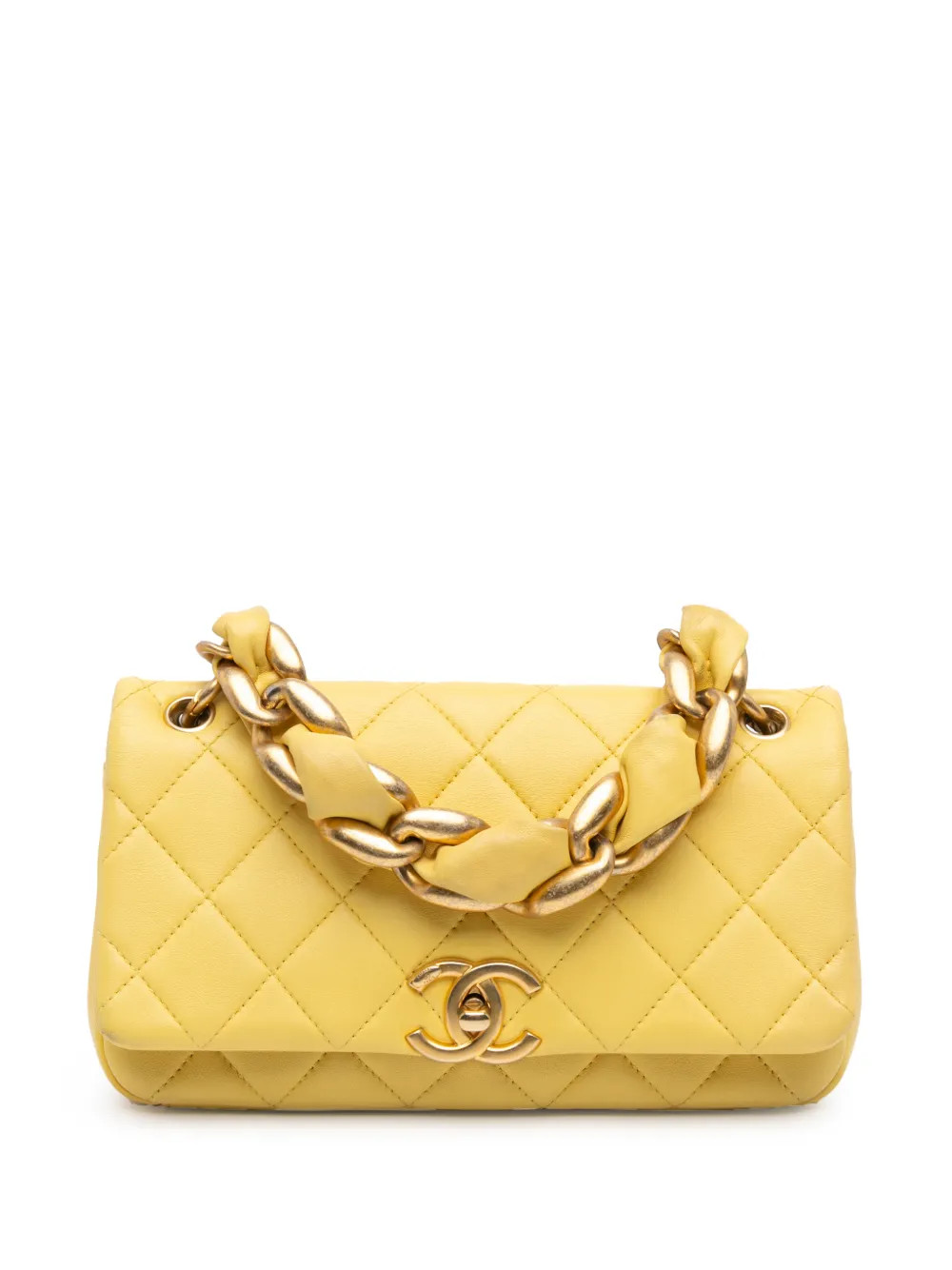 CHANEL Pre-Owned2021 Quilted Lambskin Chain Is More Flap satchel | Farfetch Global