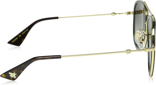 Gucci Women's Pilot Urban Web Block Aviator Sunglasses | Amazon (US)