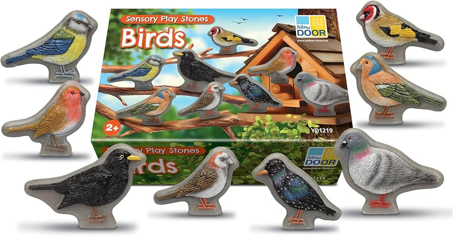 Yellow Door Sensory Play Stones - Birds - Set of 8 | Amazon (US)