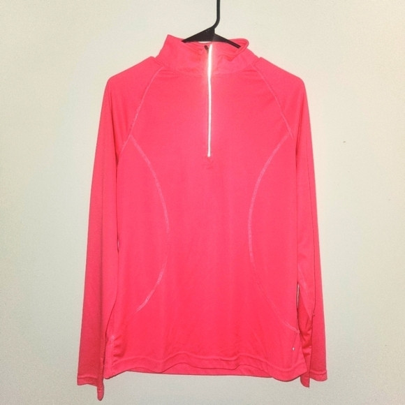 Danskin Now hot pink long sleeve semi fitted shirt size XL | Poshmark