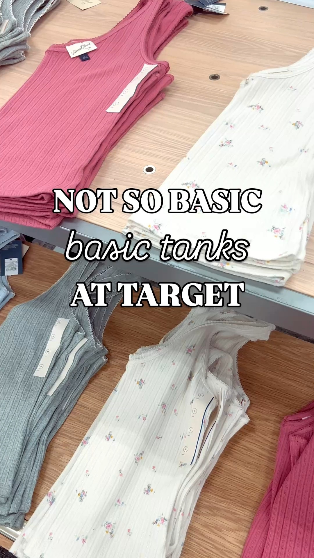 Not so basic tanks at Target! 