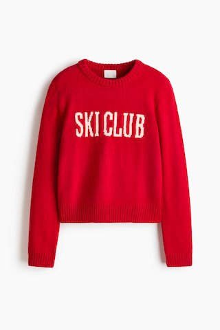 H & M - Jacquard-Knit Sweater - Red | H&M (US + CA)