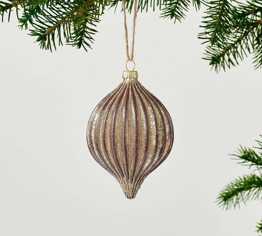 Ribbed Bronze Finial Ornament | Pottery Barn (US)