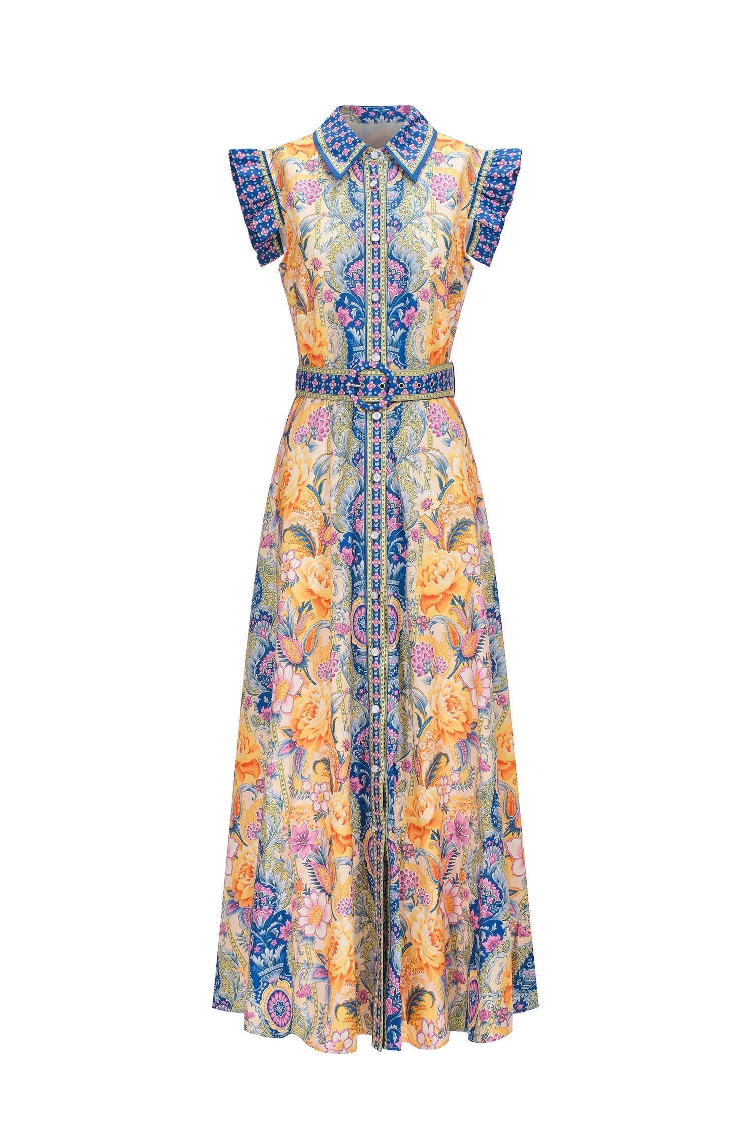 Naida Floral Printed Sleeveless Maxi Dress | Bellabarnett Affiliate Marketing