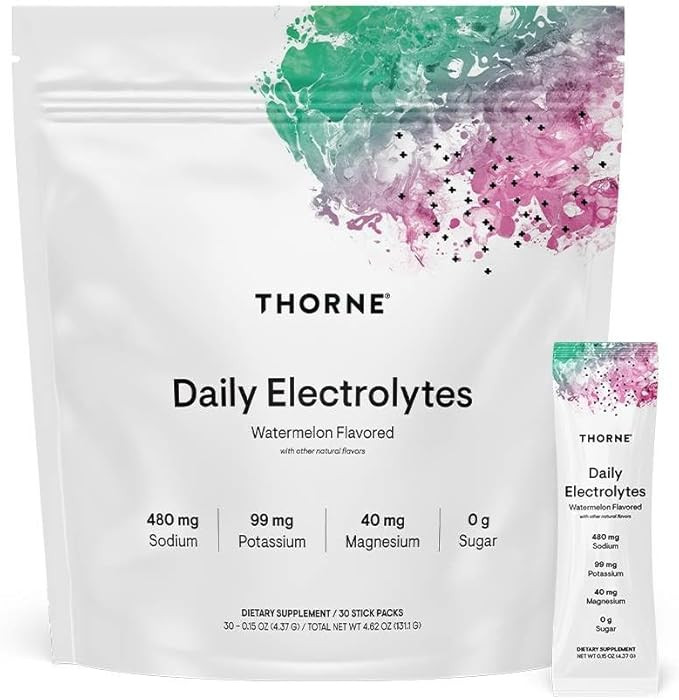 THORNE - Daily Electrolytes - Zero Sugar & Low-Calorie Electrolyte Powder Drink Mix - Flavors Der... | Amazon (US)