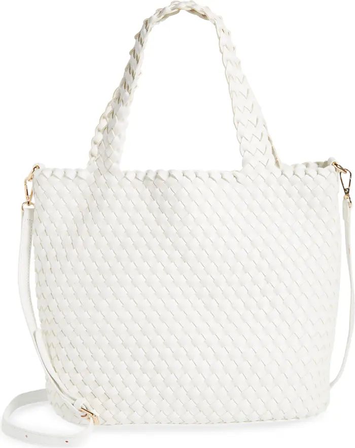 Mali + Lili Ray Convertible Woven Vegan Leather Tote | Nordstrom | Nordstrom