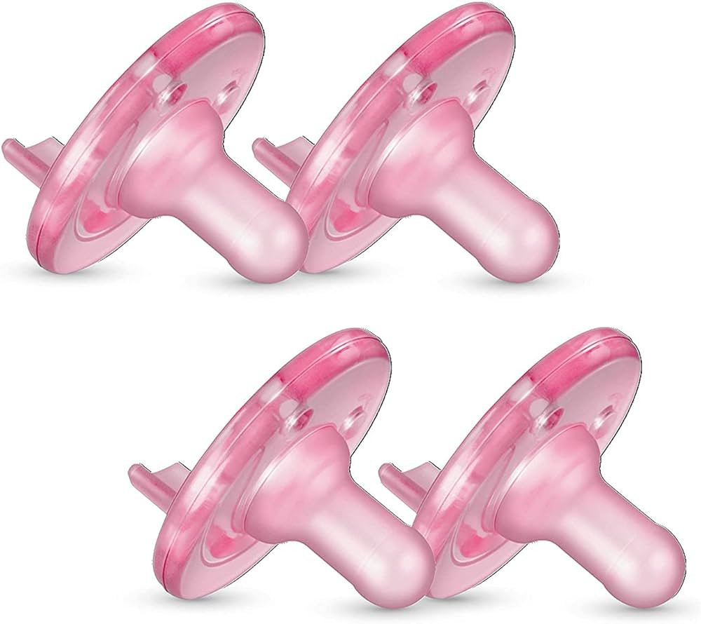Philips AVENT Soothie 3-18 months, pink/pink, 4 pack, SCF192/47 | Amazon (US)