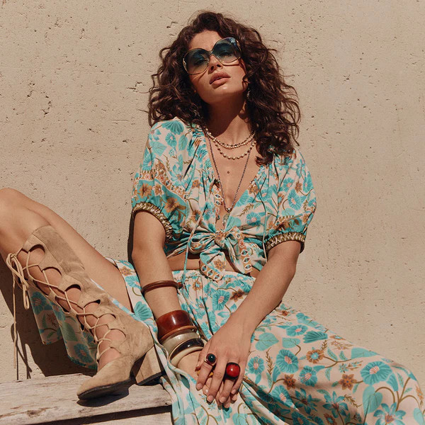 Goldie Short Sleeve Blouse | Spell Designs (USA)