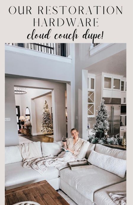 Our Restoration Hardware cloud couch dupe!

#LTKHoliday #LTKfamily #LTKhome