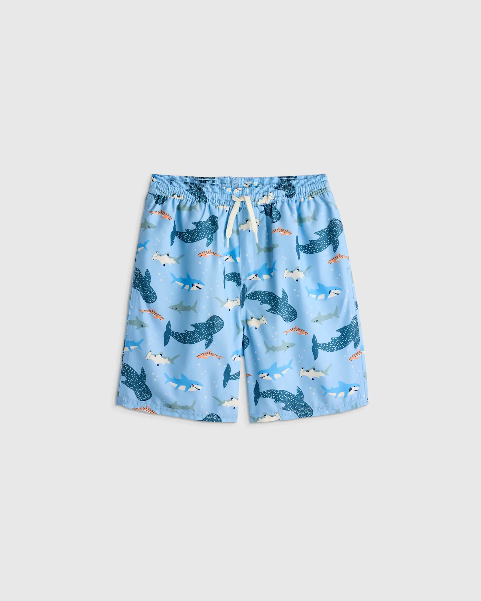Swim Trunk - Kid in Blue Sharks | Quince