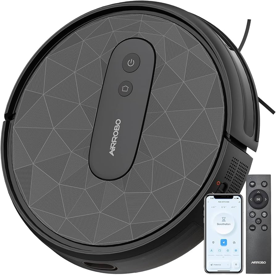AIRROBO P20 Saugroboter mit 2800 Pa Saugkraft, APP Steuerung, 120 Min Laufzeit, Staubsauger Robot... | Amazon (DE)
