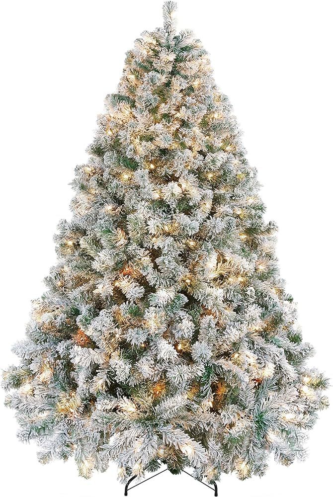 Amazon.com: Yaheetech 6ft Pre-lit Artificial Christmas Tree with Incandescent Warm White Lights, ... | Amazon (US)
