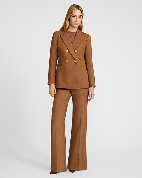 Editor High Waisted Flannel Flare Trouser | Express