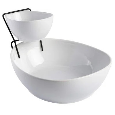 Gibson Ceramic Chips And Dip Platter | Wayfair North America