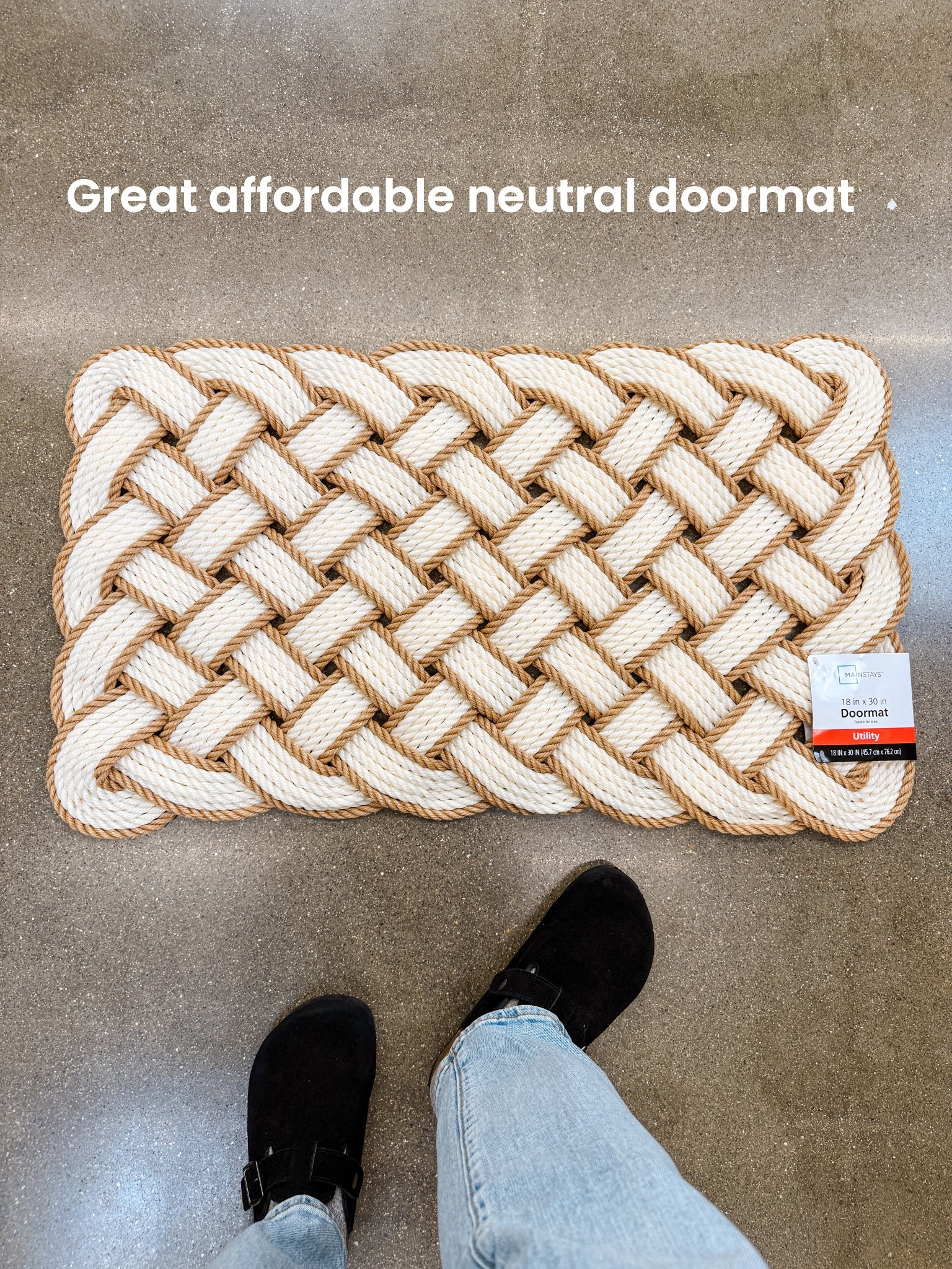 This braided rope doormat is such a good affordable front porch find. I love the neutral tones and chunky texture—it adds interest without overpowering your entryway. Perfect for layering, everyday use, or giving your porch a subtle refresh on a budget.

#LTKhome
#LTKFinds
#FrontPorchDecor
#NeutralHome
#AffordableHomeDecor
#HomeFinds
#EntrywayStyle
#BudgetFriendlyDecor
#CozyHomeStyle
#EverydayHome

#LTKFindsUnder50 #LTKHome